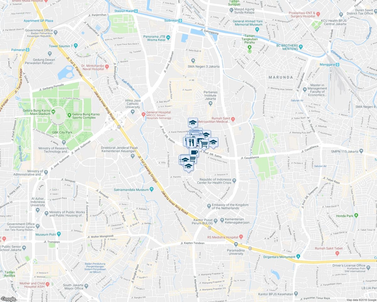 kart Кунинган, Jakarta