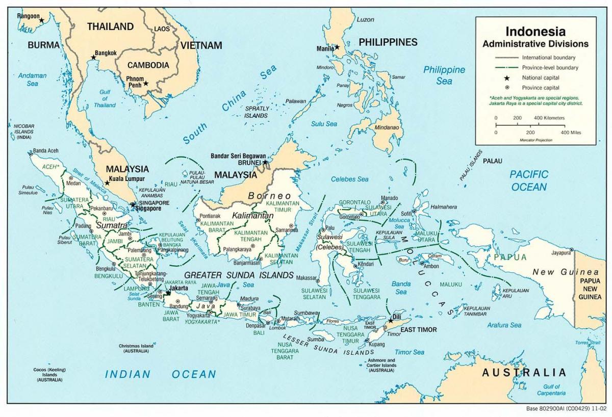 Jakarta İndoneziya dünya xəritəsində