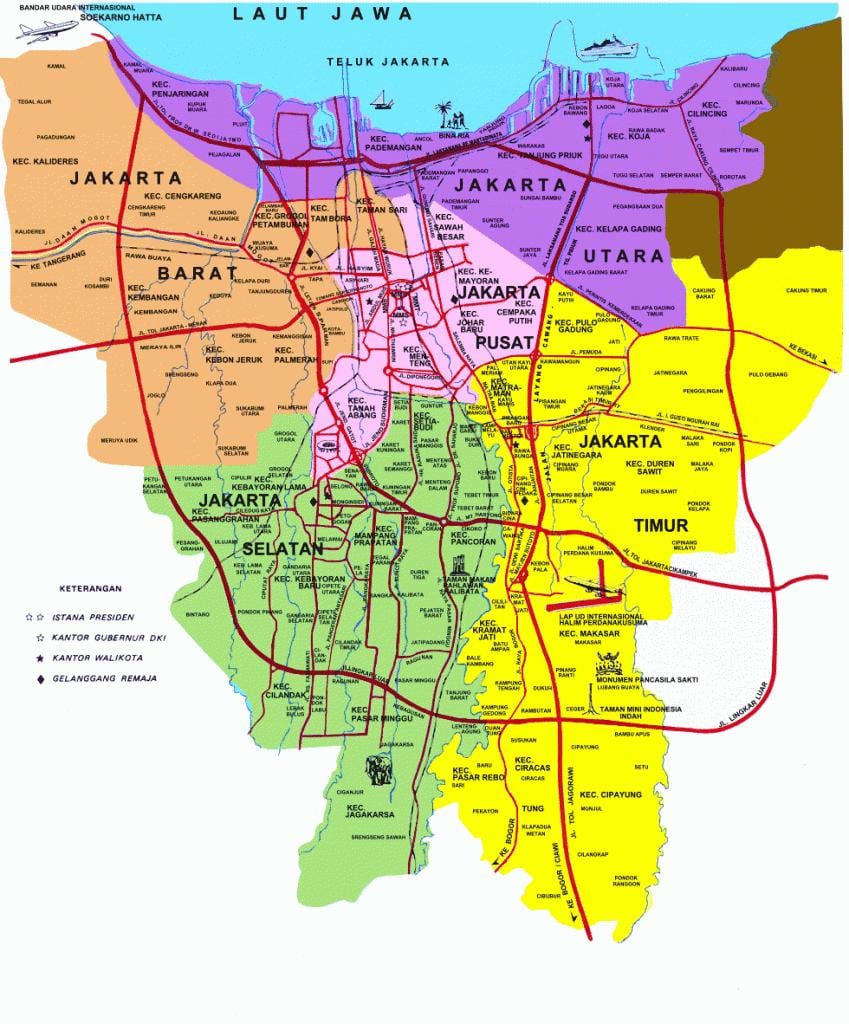 kart Jakarta yerləri
