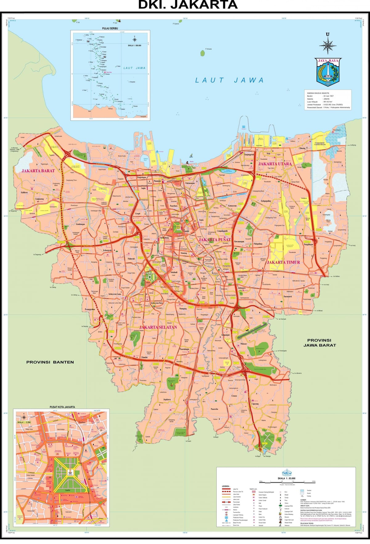 Yaşadığım Jakarta xəritə