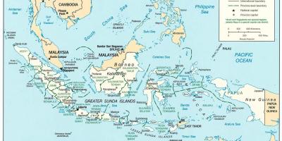 Jakarta İndoneziya dünya xəritəsində