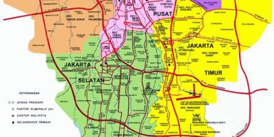 Jakarta yerləri xəritəsi